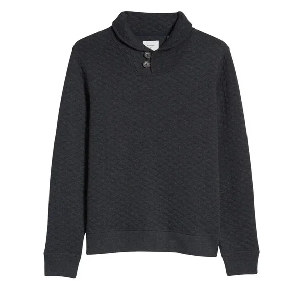 Billy Reid Shawl Collar Sweater XXL Navy Workwear Trim Fit Gentleman Elbow Patch - Picture 4 of 15